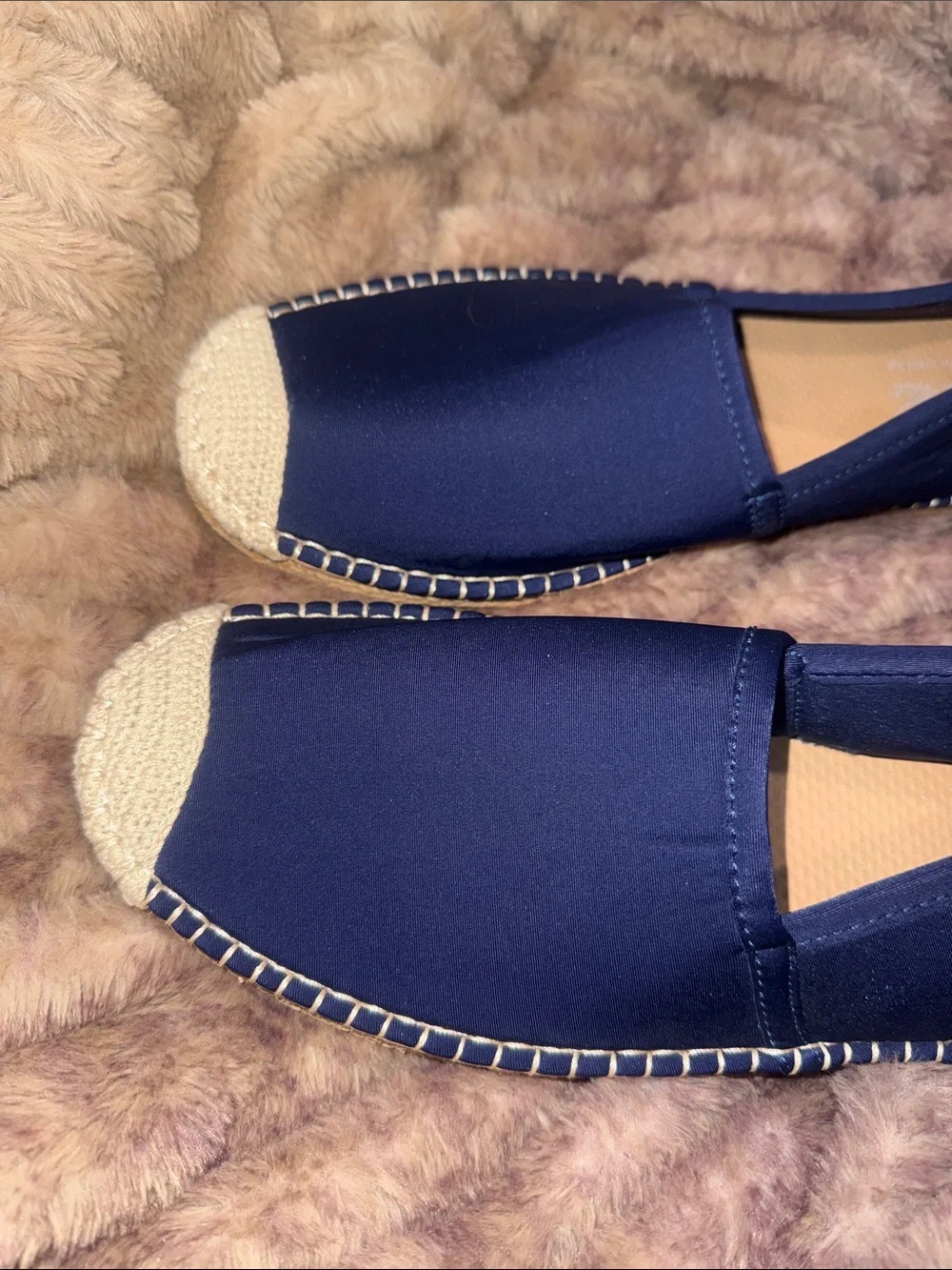 Sea Star waterproof espadrilles. Navy. Size 10. NWT